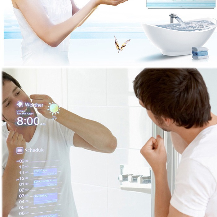 インテリジェントなカスタマイズ機能を備えたLEDスマートミラ - Decor Lighting Cy のレビューと価格
