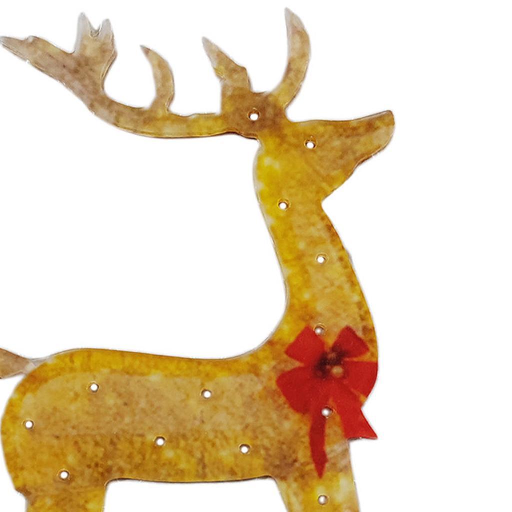屋外の庭の装飾に最適な、温かみのある白色のクリスマス・トナカ - Lighting Christmas Decor のレビューと価格