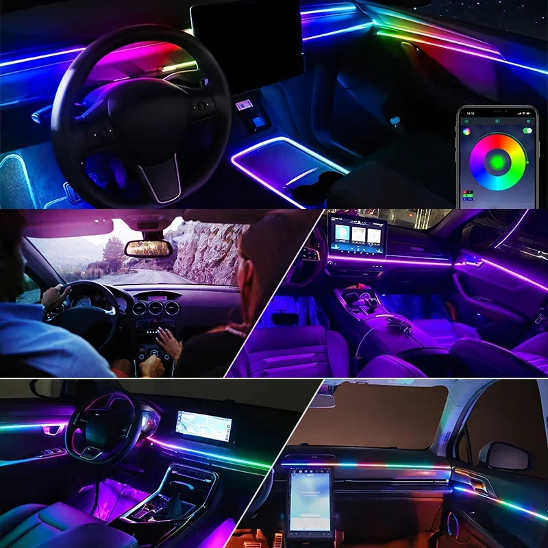 22 in 1プレミアム自動車用LEDインテリアアンビエント - Lighting Visual のレビューと価格
