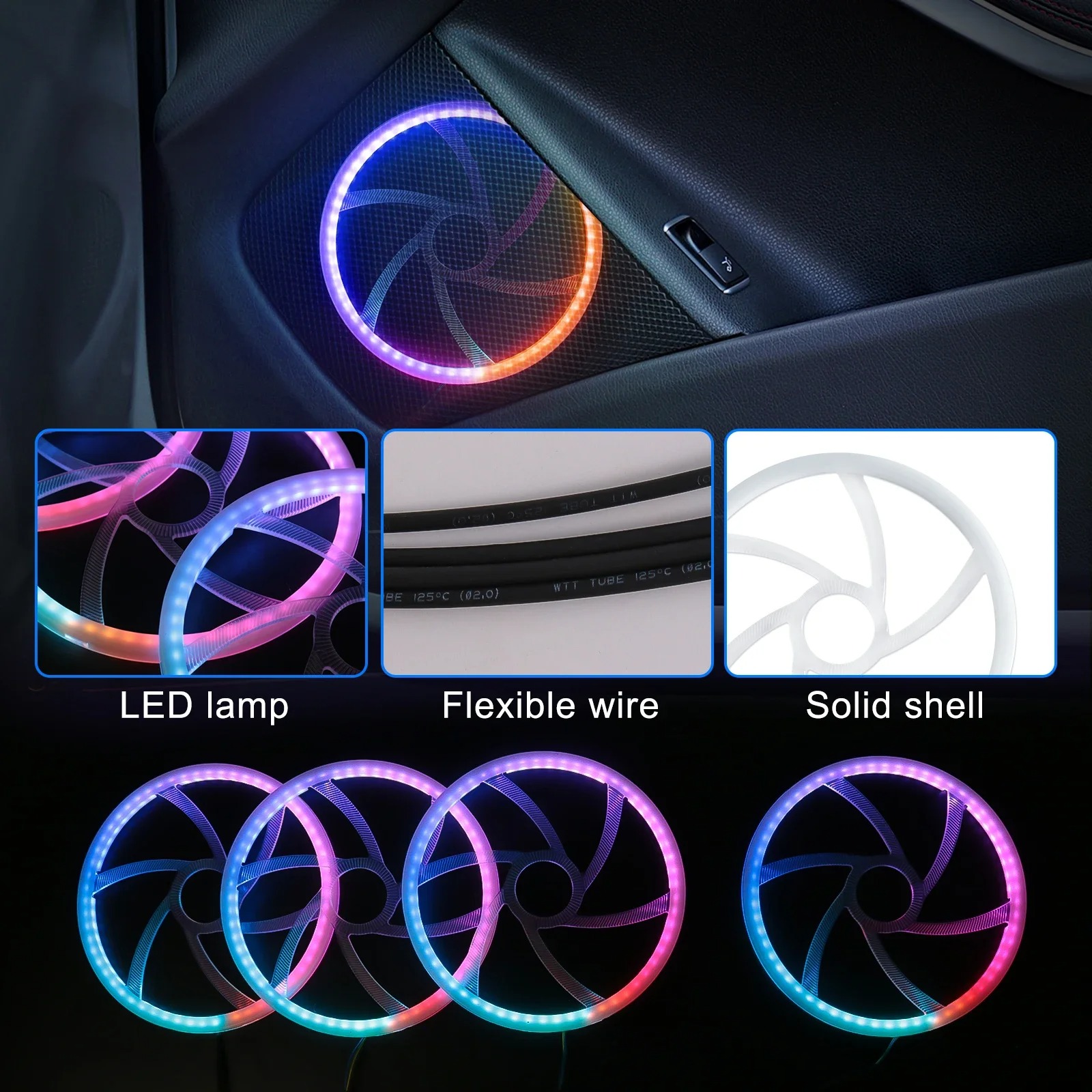 22 in 1プレミアム自動車用LEDインテリアアンビエント - Lighting Visual のレビューと価格